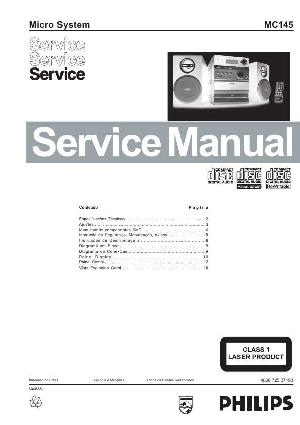 Сервисная инструкция Philips MC-145 ― Manual-Shop.ru