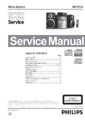 Сервисная инструкция Philips MC-157 ― Manual-Shop.ru