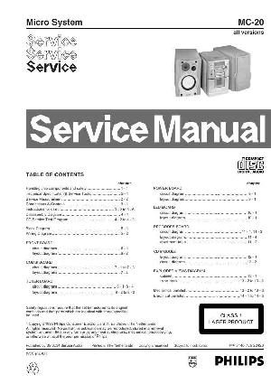 Сервисная инструкция Philips MC-20 ― Manual-Shop.ru