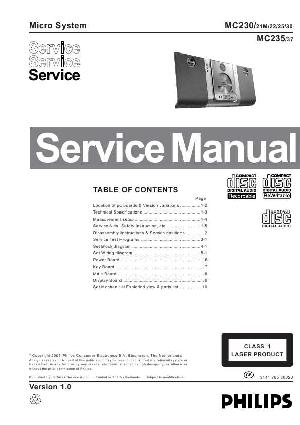 Сервисная инструкция Philips MC-230 ― Manual-Shop.ru