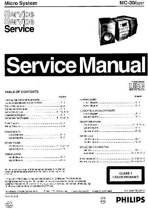 Сервисная инструкция Philips MC-30 ― Manual-Shop.ru