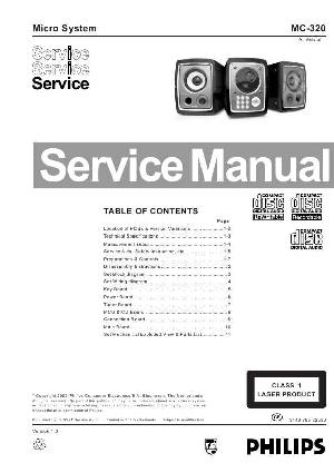 Сервисная инструкция Philips MC-320 ― Manual-Shop.ru