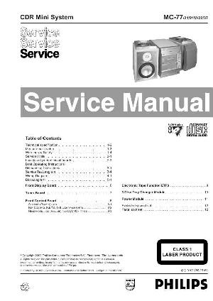 Service manual Philips MC-77 ― Manual-Shop.ru