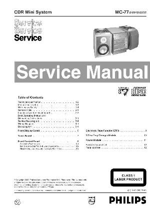 Сервисная инструкция Philips MC-77 ― Manual-Shop.ru