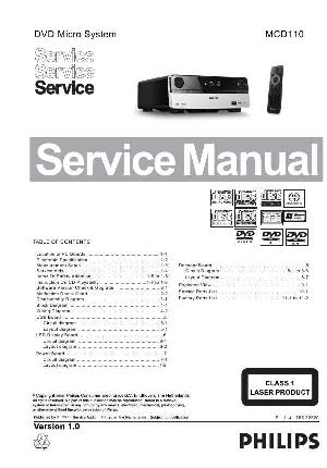 Сервисная инструкция Philips MC-D110 ― Manual-Shop.ru
