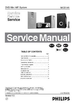 Сервисная инструкция Philips MC-D149 ― Manual-Shop.ru
