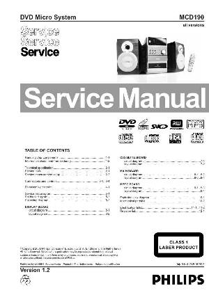Сервисная инструкция Philips MC-D190 ― Manual-Shop.ru