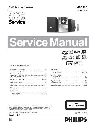 Сервисная инструкция Philips MC-D196 ― Manual-Shop.ru
