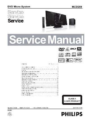 Сервисная инструкция Philips MC-D289 ― Manual-Shop.ru