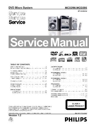 Сервисная инструкция Philips MC-D290, MC-D295 ― Manual-Shop.ru