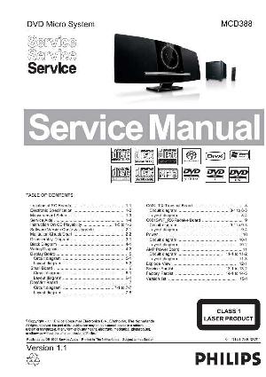 Сервисная инструкция Philips MC-D388 ― Manual-Shop.ru