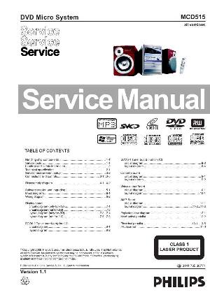 Сервисная инструкция Philips MC-D515 ― Manual-Shop.ru