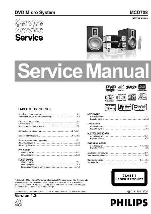 Сервисная инструкция Philips MC-D708 ― Manual-Shop.ru