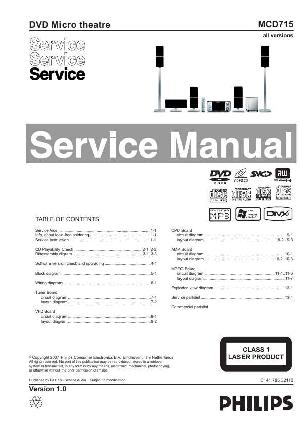Сервисная инструкция Philips MC-D715 ― Manual-Shop.ru