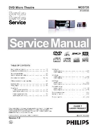 Сервисная инструкция Philips MC-D735 ― Manual-Shop.ru