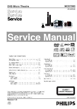 Сервисная инструкция Philips MC-D759D ― Manual-Shop.ru