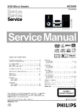 Сервисная инструкция Philips MC-D908 ― Manual-Shop.ru