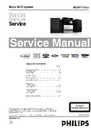 Сервисная инструкция Philips MC-M1115 ― Manual-Shop.ru