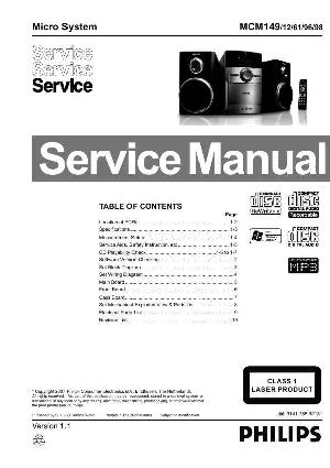 Сервисная инструкция Philips MC-M149 ― Manual-Shop.ru