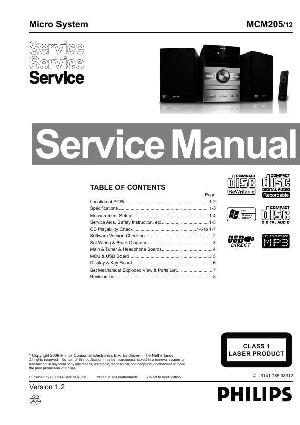 Сервисная инструкция Philips MC-M205 ― Manual-Shop.ru