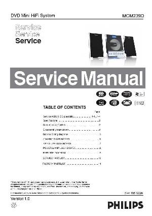 Service manual Philips MC-M239D ― Manual-Shop.ru