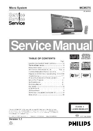 Сервисная инструкция Philips MC-M275 ― Manual-Shop.ru