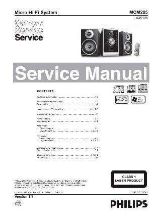 Сервисная инструкция Philips MC-M285 ― Manual-Shop.ru