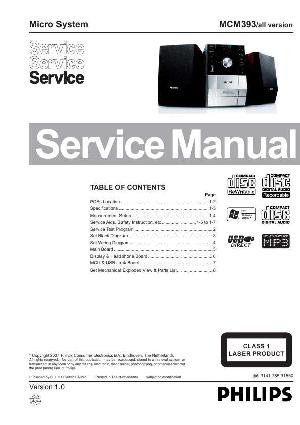 Service manual Philips MC-M393 ― Manual-Shop.ru