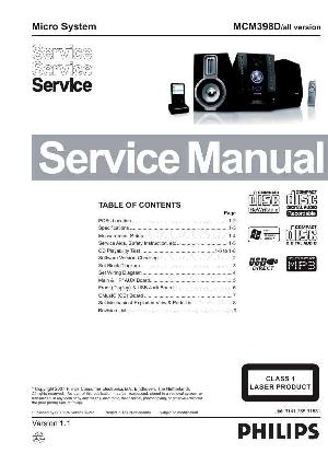 Service manual Philips MC-M398D ― Manual-Shop.ru
