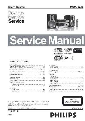 Сервисная инструкция Philips MC-M700 ― Manual-Shop.ru