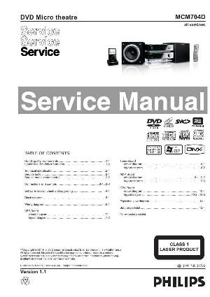 Сервисная инструкция Philips MC-M704D ― Manual-Shop.ru