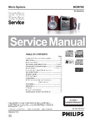Сервисная инструкция Philips MC-M760 ― Manual-Shop.ru