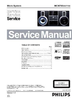 Сервисная инструкция Philips MC-M765 ― Manual-Shop.ru