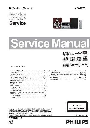 Сервисная инструкция Philips MC-M770 ― Manual-Shop.ru