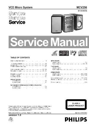 Сервисная инструкция Philips MC-V250 ― Manual-Shop.ru