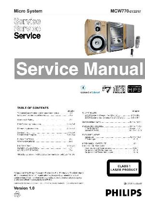 Сервисная инструкция Philips MC-W770 ― Manual-Shop.ru