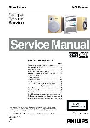 Сервисная инструкция Philips MCM-7 ― Manual-Shop.ru