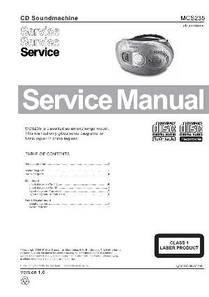 Сервисная инструкция Philips MCS-235 ― Manual-Shop.ru