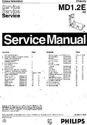 Сервисная инструкция Philips MD1.2E chassis ― Manual-Shop.ru