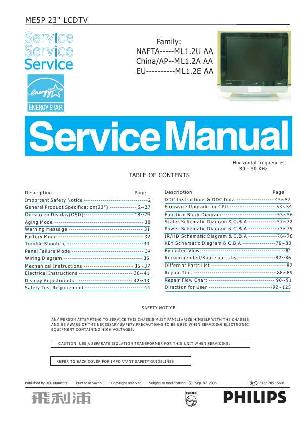 Сервисная инструкция Philips ML1.2A AA, ML1.2E AA, ML1.2U AA ― Manual-Shop.ru