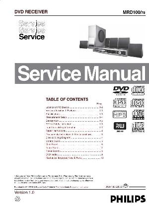 Сервисная инструкция Philips MRD-100 ― Manual-Shop.ru