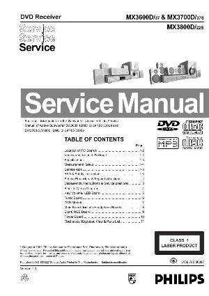 Service manual Philips MX-3600D, MX-3700D, MX-3800D ― Manual-Shop.ru