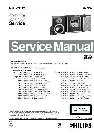 Сервисная инструкция Philips MZ-9 ― Manual-Shop.ru