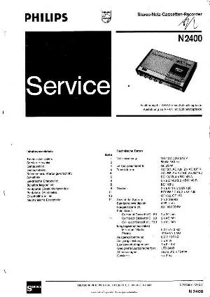 Сервисная инструкция Philips N-2400 ― Manual-Shop.ru