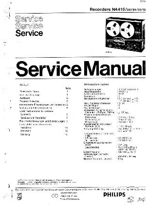 Service manual Philips N-4415 ― Manual-Shop.ru