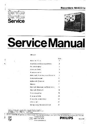 Сервисная инструкция Philips N-4422 ― Manual-Shop.ru