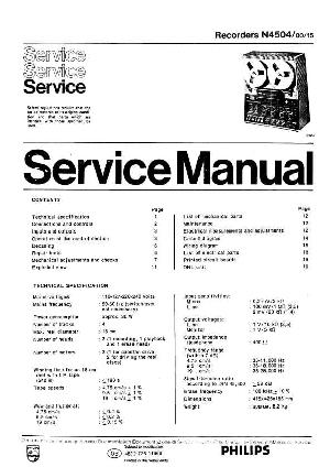 Сервисная инструкция Philips N-4504 ― Manual-Shop.ru