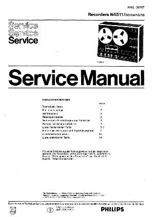 Сервисная инструкция Philips N-4511 ― Manual-Shop.ru