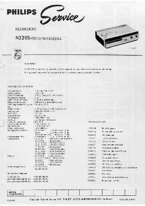 Сервисная инструкция Philips N2205 ― Manual-Shop.ru