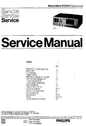 Сервисная инструкция Philips N2541 ― Manual-Shop.ru